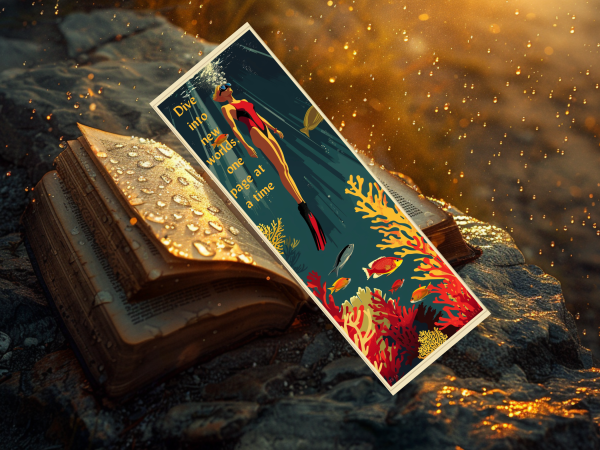 Bookmark ~ Dive into new Worlds ~ Charly Harper - Image 2