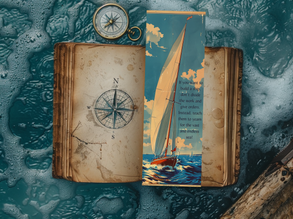 Bookmark ~ Yearn for the vast and endless sea ~ 1950's - Image 4