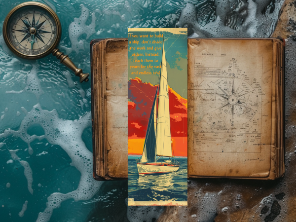 Bookmark ~ Yearn for the vast and endless sea ~ 1950's - Image 5