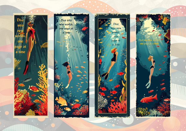 Bookmark ~ Dive into new Worlds ~ Charly Harper