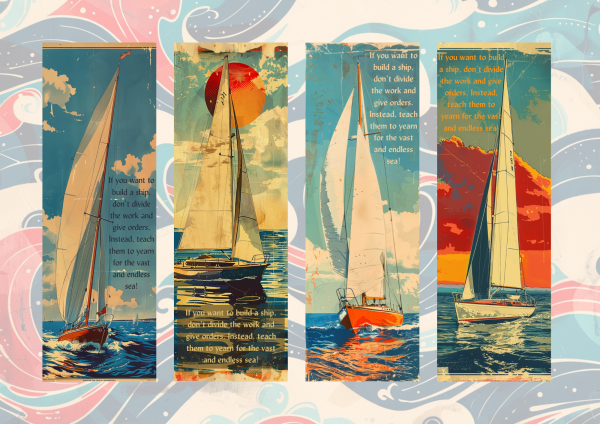 Bookmark ~ Yearn for the vast and endless sea ~ 1950's